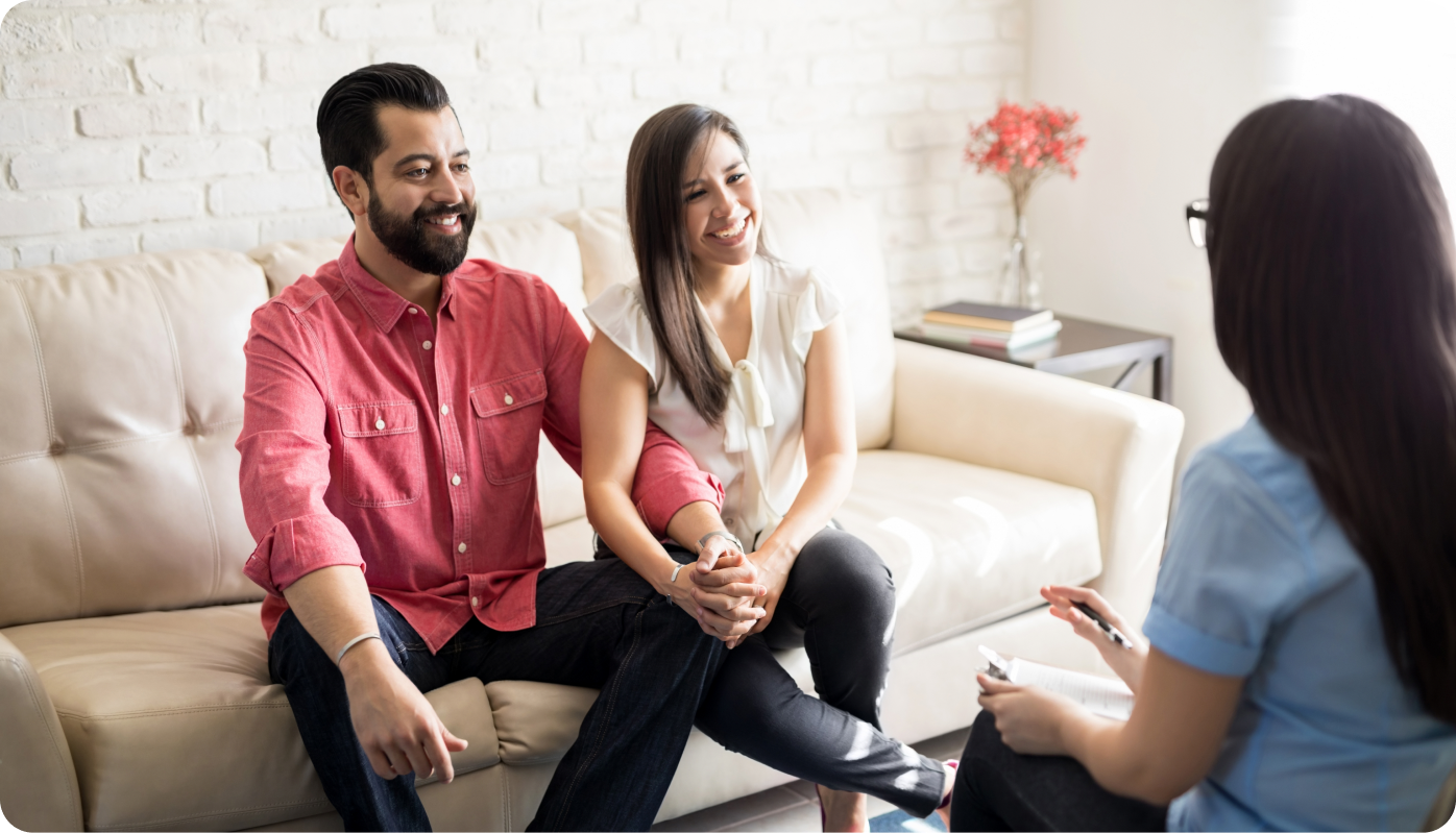 Couple therapy conversation