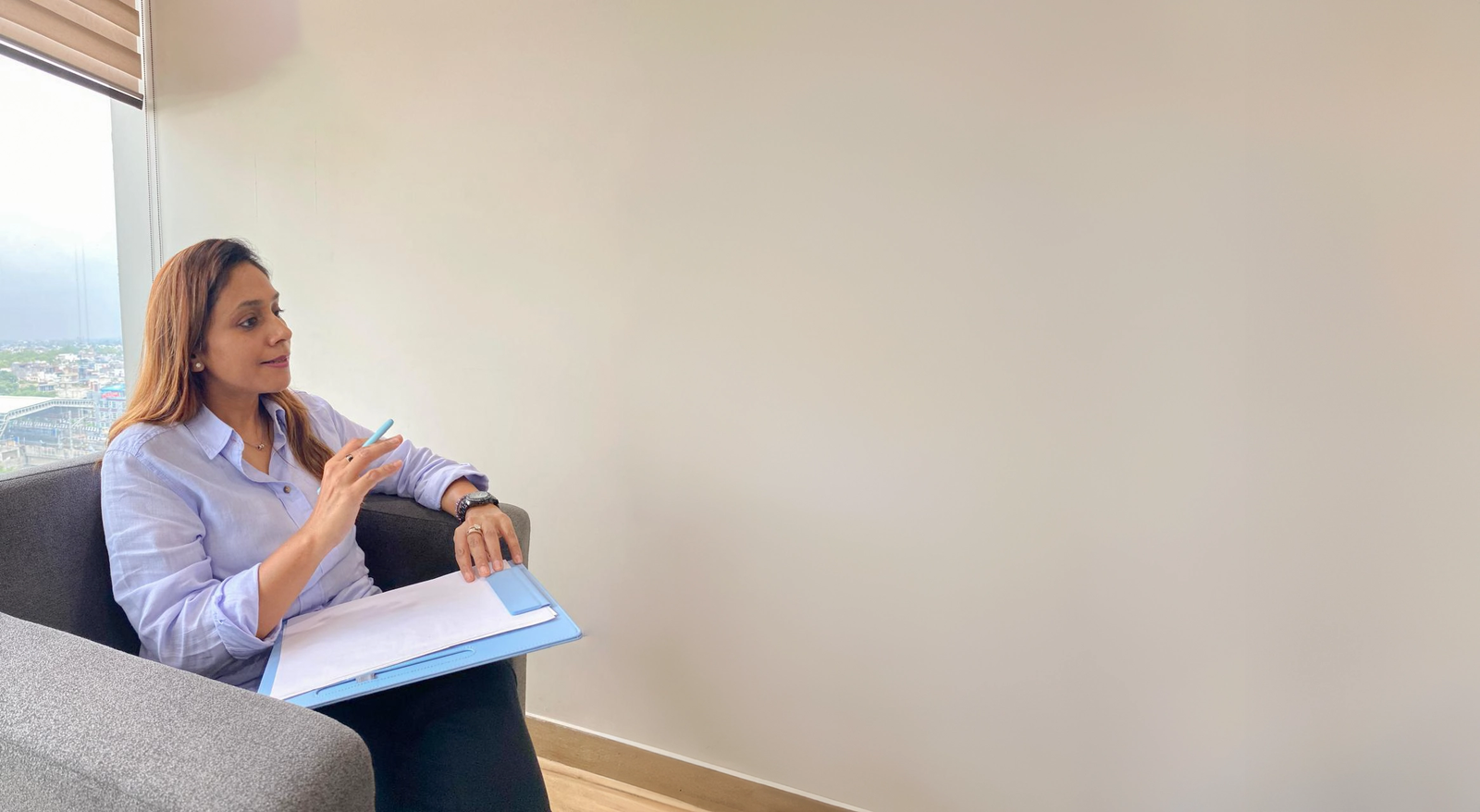 Dr. Sangeeta Gupta in counselling session