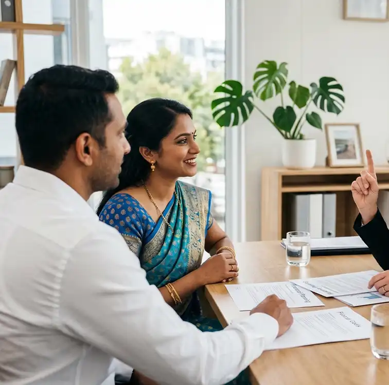 Couple in a counselling session with Dr. Sangeeta Gupta